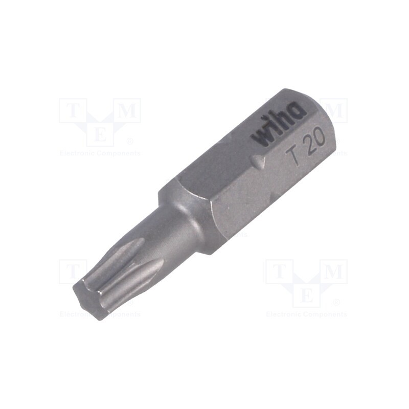 10 pcs : 1718 - Screwdriver bit, Torx®, TX20, Overall len: 25mm, STANDARD