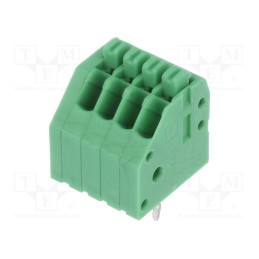 10 pcs : PTSA 0,5/ 4-2,5-Z 1990025 - PCB terminal block, angled 45°, 2.5mm, ways: 4, on PCBs, terminal