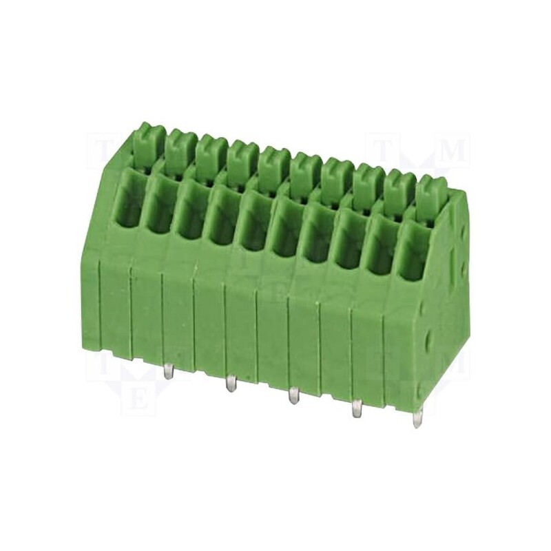 10 pcs : PTSA 0,5/ 6-2,5-Z 1990041 - PCB terminal block, angled 45°, 2.5mm, ways: 6, on PCBs, terminal