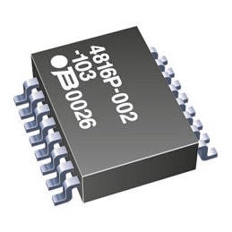 5 pcs - Bourns, 4800P 100Ω ±2% Isolated Resistor Array, 8 Resistors, 1.28W total, SOM, Standard SMT