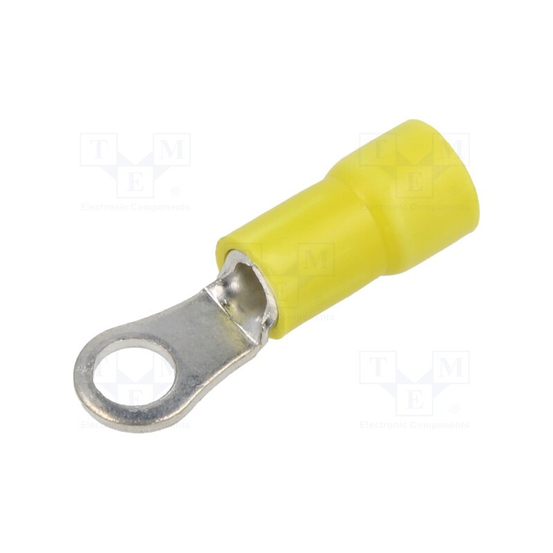 20 pcs : PV10-10RX-D - Tip: ring, Ø: 5mm, 4÷6mm2, crimped, for cable, insulated, tinned