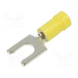 10 pcs : PV10-14LF-L - Tip: fork, Ø: 6mm, 4÷6mm2, crimped, for cable, insulated, tinned