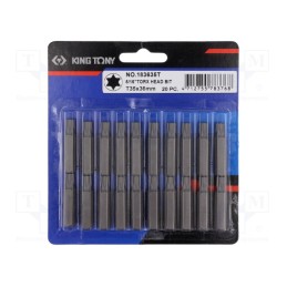 10 pcs : 183635T - Screwdriver bit, Torx®, TX35, Overall len: 36mm