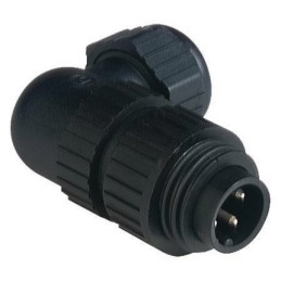 1 pcs - Hirschmann, CA IP66, IP67 Black Screw 3 + PE Angled Industrial Power Plug, Rated At 10A, 230 V, 400 V