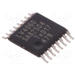 10 pcs : 74LV4060PW,112 - IC: digital, 14bit,binary counter, TTL, SMD, TSSOP16, LV, 1÷5.5VDC