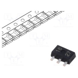 10 pcs : XC6201P332PR-G - IC: voltage regulator, linear,fixed, 3.3V, 250mA, SOT89-3, SMD