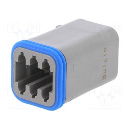 10 pcs : PX0100S06GY - Connector: wire-wire, PX0, female, plug, for cable, PIN: 6, grey