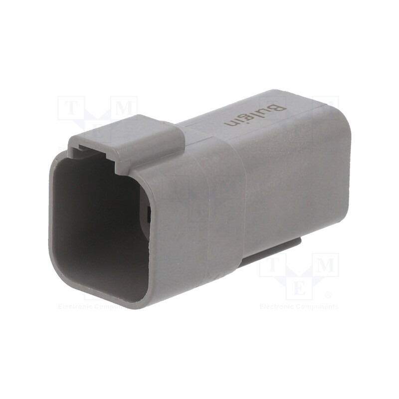 10 pcs : PX0101P06GY - Connector: wire-wire, PX0, male, plug, for cable, PIN: 6, grey, IP68