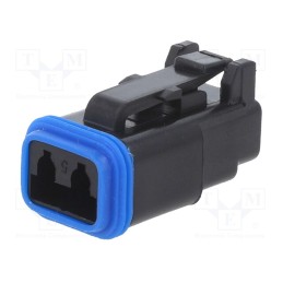 10 pcs : PX0102S02BK - Connector: wire-wire, PX0, female, plug, for cable, PIN: 2, black