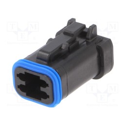 10 pcs : PX0105S04BK - Connector: wire-wire, PX0, female, plug, for cable, PIN: 4, black