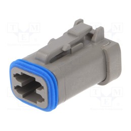 10 pcs : PX0105S04GY - Connector: wire-wire, PX0, female, plug, for cable, PIN: 4, grey