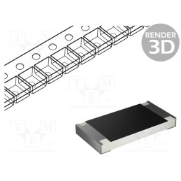 50 pcs : AR10BTCV4701 - Resistor: thin film, precise, SMD, 2010, 4.7kΩ, 0.25W, ±0.1%