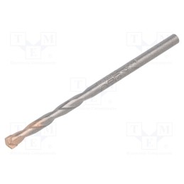 10 pcs : 11700400100 - Drill bit, for concrete, Ø: 4mm, L: 75mm, steel, cemented carbide