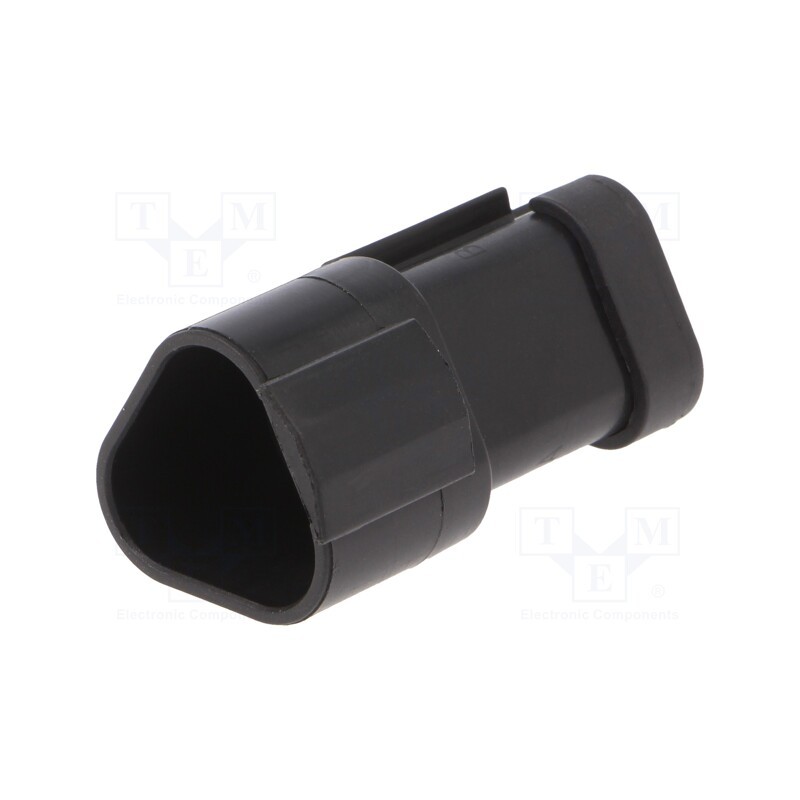 10 pcs : PX0106P03BK - Connector: wire-wire, PX0, male, plug, for cable, PIN: 3, black, IP68