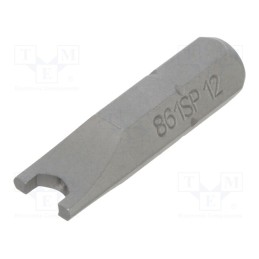 10 pcs : 861SP/12 - Screwdriver bit, spanner, SP12, Overall len: 25mm