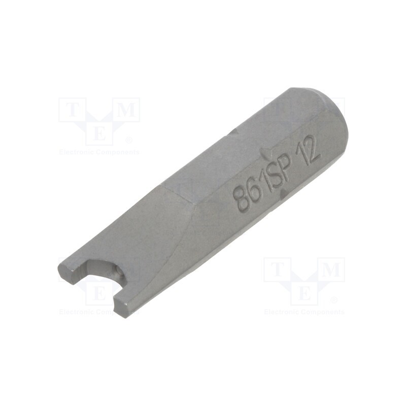 10 pcs : 861SP/12 - Screwdriver bit, spanner, SP12, Overall len: 25mm