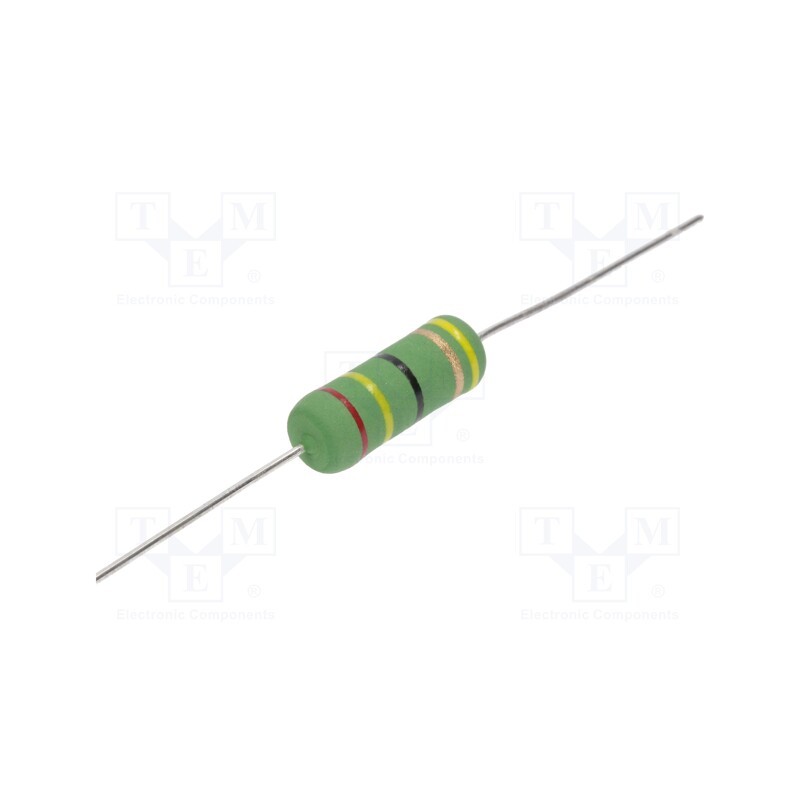 50 pcs : KNPA3WJ0240AA9 - Resistor: wire-wound, high voltage, THT, 24Ω, 3W, ±5%, Ø6.5x17.5mm