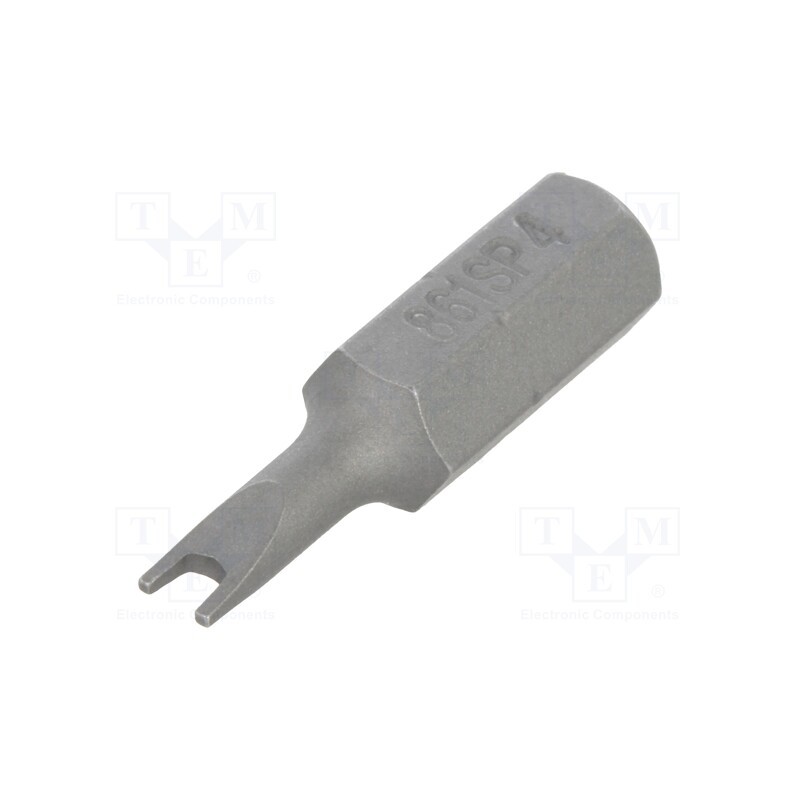 10 pcs : 861SP/4 - Screwdriver bit, spanner, SP4, Overall len: 25mm
