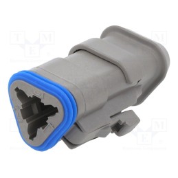10 pcs : PX0108S03GY - Connector: wire-wire, PX0, female, plug, for cable, PIN: 3, grey