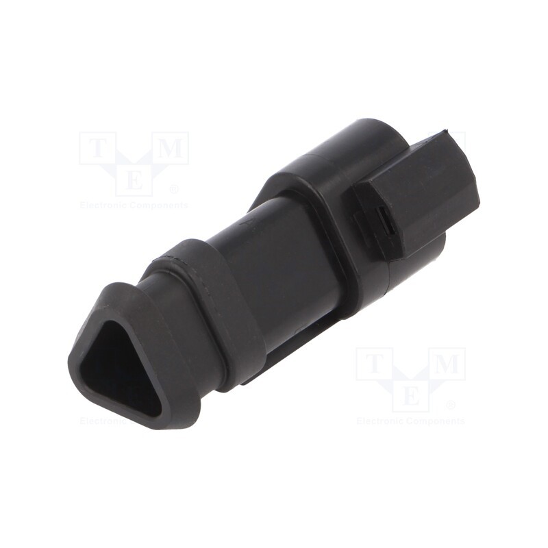 10 pcs : PX0109P03BK - Connector: wire-wire, PX0, male, plug, for cable, PIN: 3, black, IP68