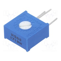 20 pcs : 1028H-50R - Potentiometer: mounting, single turn,vertical, 50Ω, 500mW, ±10%