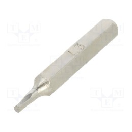 10 pcs : 12560023 - Screwdriver bit, hex key, HEX 1,3mm, Overall len: 27mm