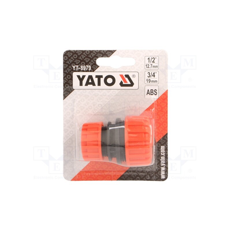 10 pcs : YT-8979 - Thread adapter, ABS, 1/2',3/4'