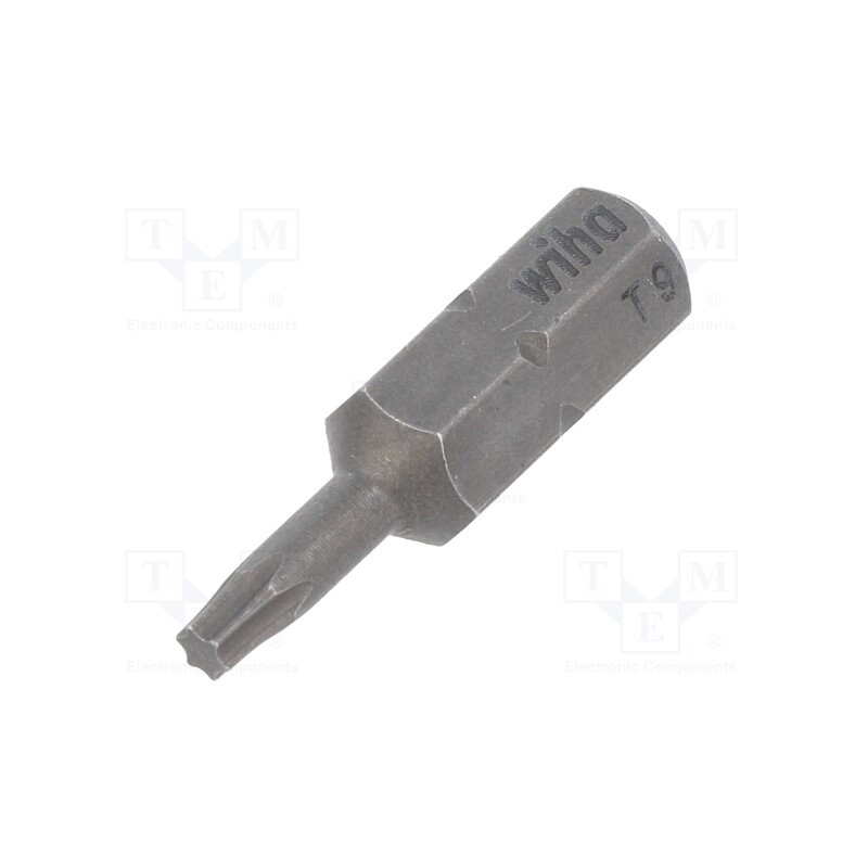 10 pcs : 1715 - Screwdriver bit, Torx®, TX09, Overall len: 25mm, STANDARD