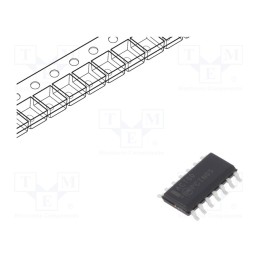10 pcs : 74ACT00SCX - IC: digital, NAND, Ch: 4, IN: 2, SMD, SO14, 4.5÷5.5VDC, -40÷85°C, ACT