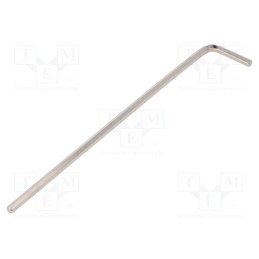 10 pcs : 1204 - Wrench, hex key, HEX 3mm, Overall len: 128mm, Plating: nickel