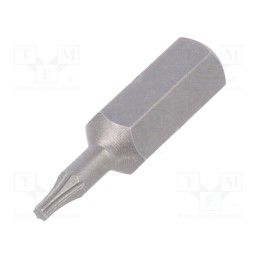 10 pcs : 1712 - Screwdriver bit, Torx®, TX06, Overall len: 25mm, STANDARD