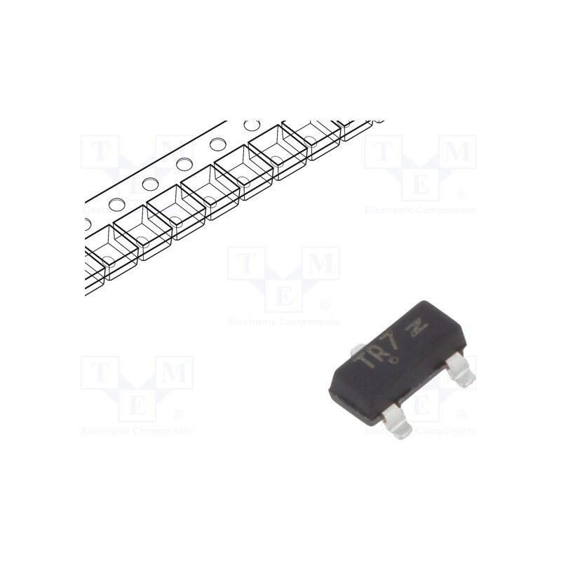 20 pcs : NTR2101PT1G - Transistor: P-MOSFET, unipolar, -8V, -3A, 0.96W, SOT23
