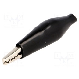 50 pcs : - Crocodile clip, 60VDC, Grip capac: max.8mm, Overall len: 41.5mm