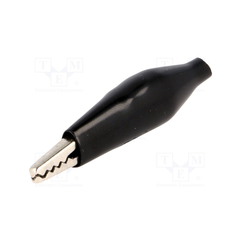 50 pcs : - Crocodile clip, 60VDC, Grip capac: max.8mm, Overall len: 41.5mm