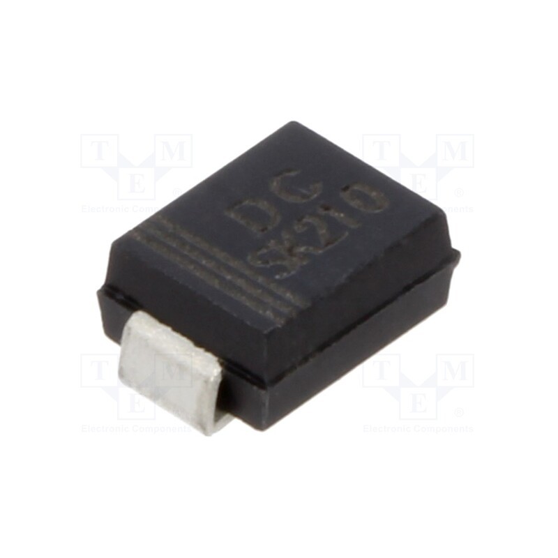 10 pcs : SK210 - Diode: Schottky rectifying, SMD, 100V, 2A, SMB,
