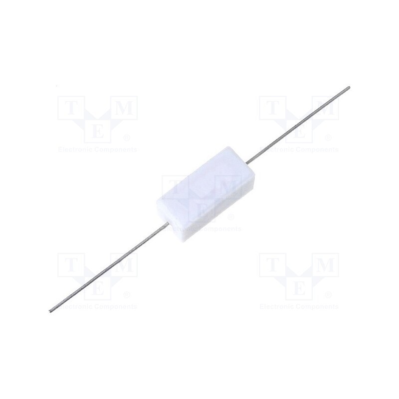 50 pcs : PRW05WJW82KB00 - Resistor: wire-wound, cement, THT, 820mΩ, 5W, ±5%, 10x9x22mm