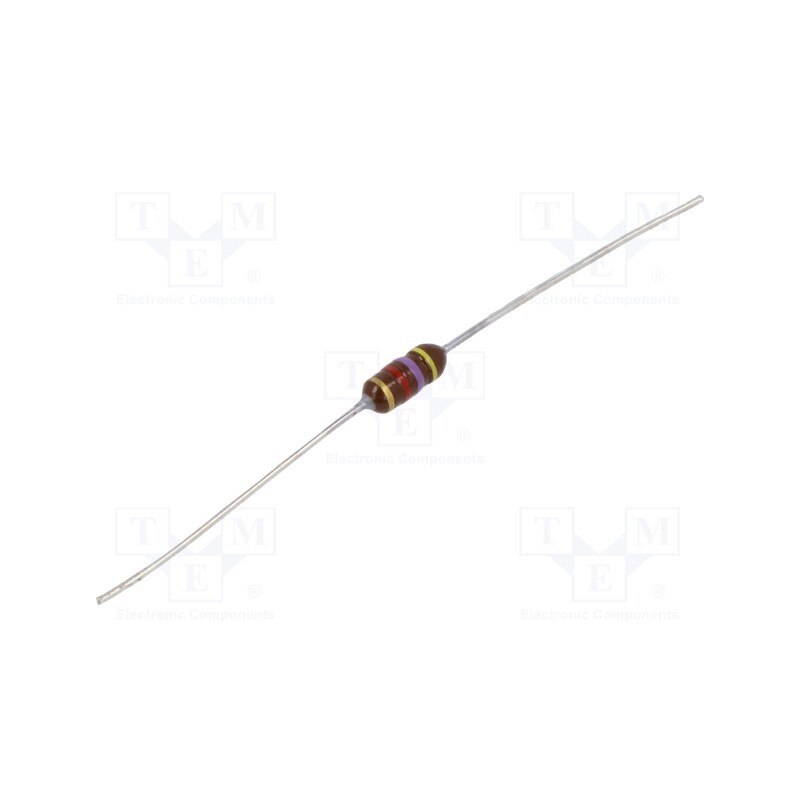 50 pcs : B78108S1475J000 - Inductor: ferrite, THT, 4700uH, 55mA, 78Ω, Ø4x9.2mm, ±5%, 700kHz