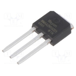 10 pcs : WMAA2N100D1 - Transistor: N-MOSFET, WMOS™ D1, unipolar, 1kV, 2A, Idm: 8A, 60W