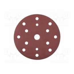 10 pcg : HT8D134 - Sanding plate, Granularity: 120, Mounting: bur, with holes, Ø150mm