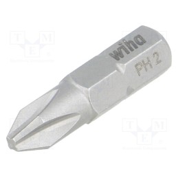 10 pcs : 1658 - Screwdriver bit, Phillips, PH2, Overall len: 25mm, STANDARD