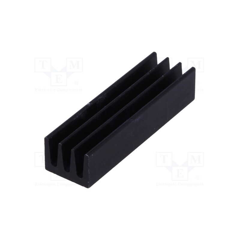 10 pcs : ICKSMDA22SA - Heatsink: extruded, black, L: 22mm, W: 6.3mm, H: 4.8mm, 34K/W
