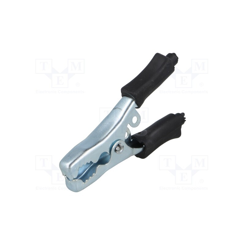 10 pcs : - Crocodile clip, 40A, Grip capac: max.15mm, Overall len: 80mm