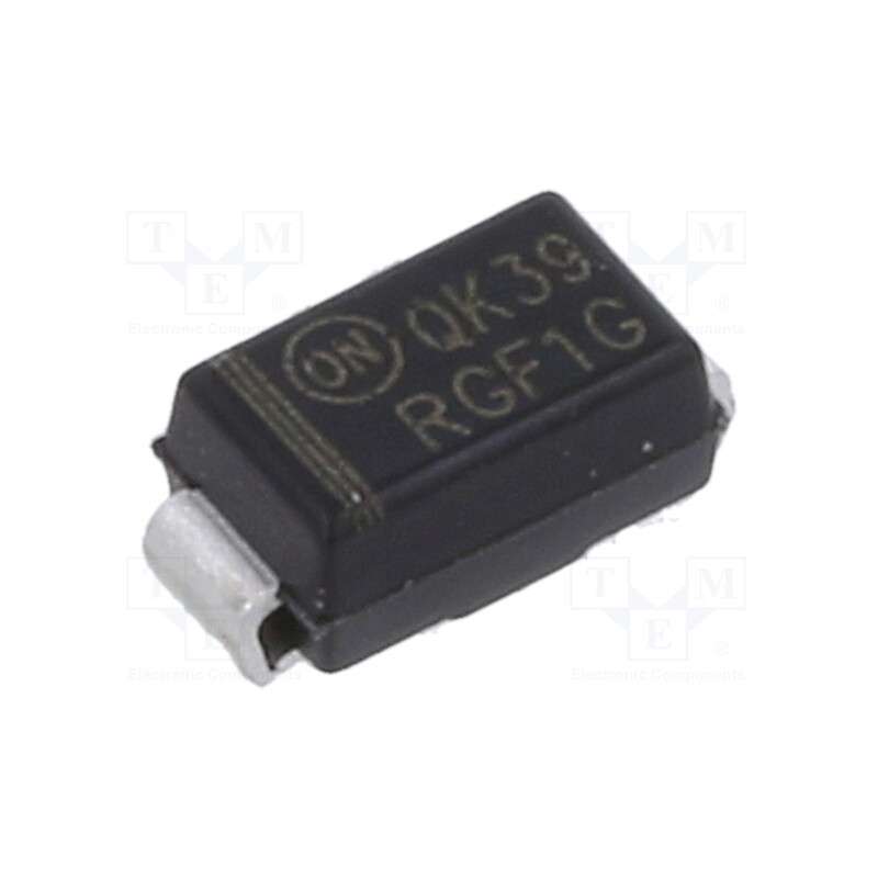 20 pcs : RGF1G - Diode: rectifying, SMD, 400V, 1A, 150ns, SMA, Ufmax: 1.3V, Ifsm: 30A
