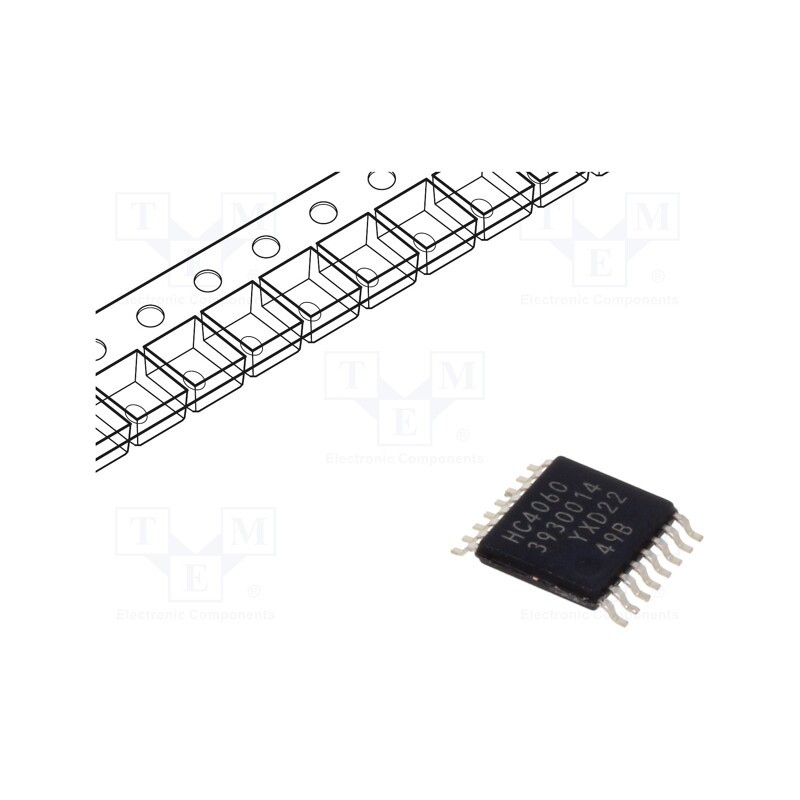 10 pcs : 74HC4060PW,118 - IC: digital, divider,counter, CMOS, SMD, TSSOP16, HC,