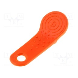 10 pcs : - Pellet memory holder in a keychain, orange