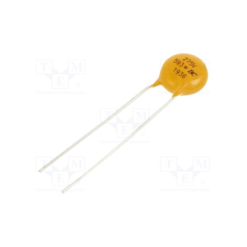 50 pcs : VDRS07H275BSE - Varistor: metal-oxide, THT, 275VAC, 350VDC, 430V, 1.2kA