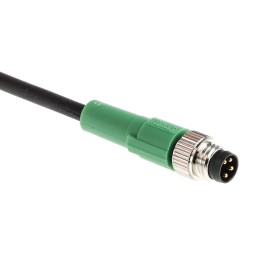 1 pcs - Phoenix Contact Male 4 way M8 to Female 4 way M8 Sensor Actuator Cable, 1.5m