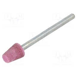 10 pcs : MN.001 - Grindingstone, Ø: 8mm, Ø: 3mm, Tip mat: aluminium oxide