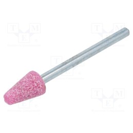10 pcs : MF.001 - Grindingstone, Ø: 8mm, Ø: 3mm, Tip mat: aluminium oxide