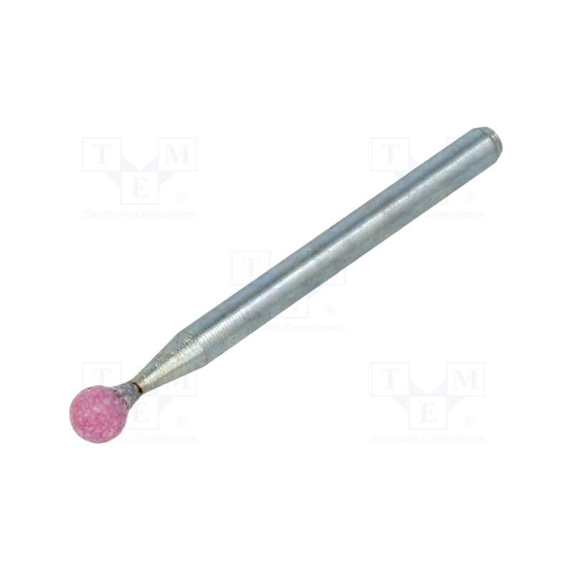 10 pcs : ME.001 - Grindingstone, Ø: 4mm, Ø: 3mm, Tip mat: aluminium oxide